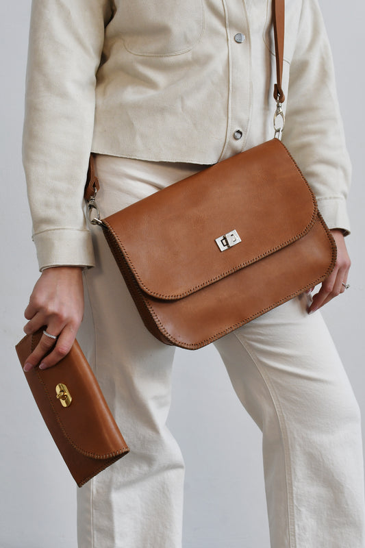 Ground Leather Leather Clutch Bag View 2 Cape Town