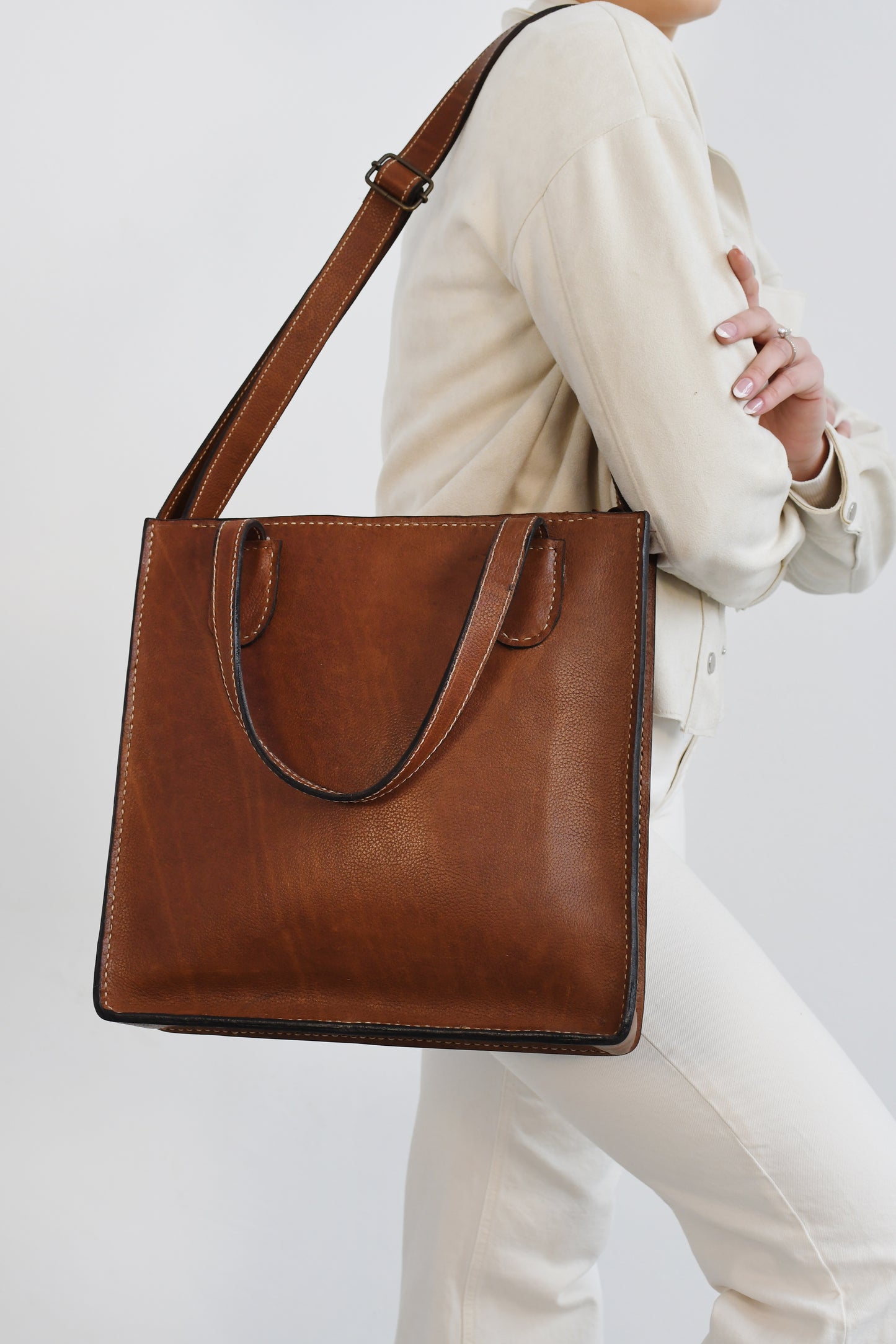 Brown Handcrafted leather bag, made in Cape Town, R2,130