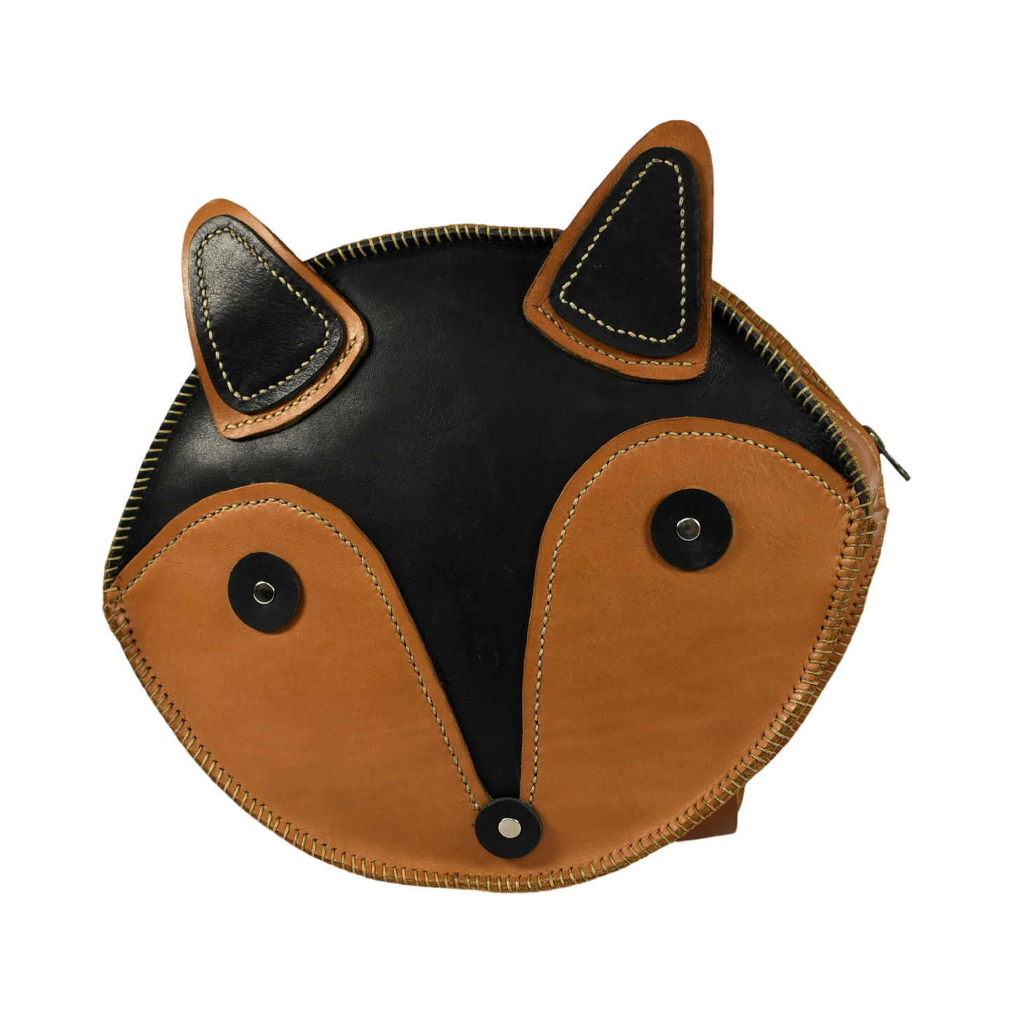 Beautiful handcrafted brown leather bag for kids of a fox in Cape Town, South Africa, R1,380