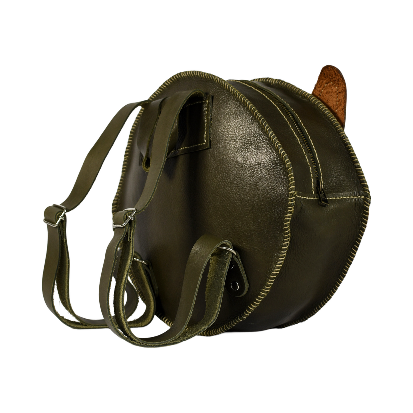 Beautiful handcrafted brown leather bag for kids of a fox in Cape Town, South Africa, R1,380