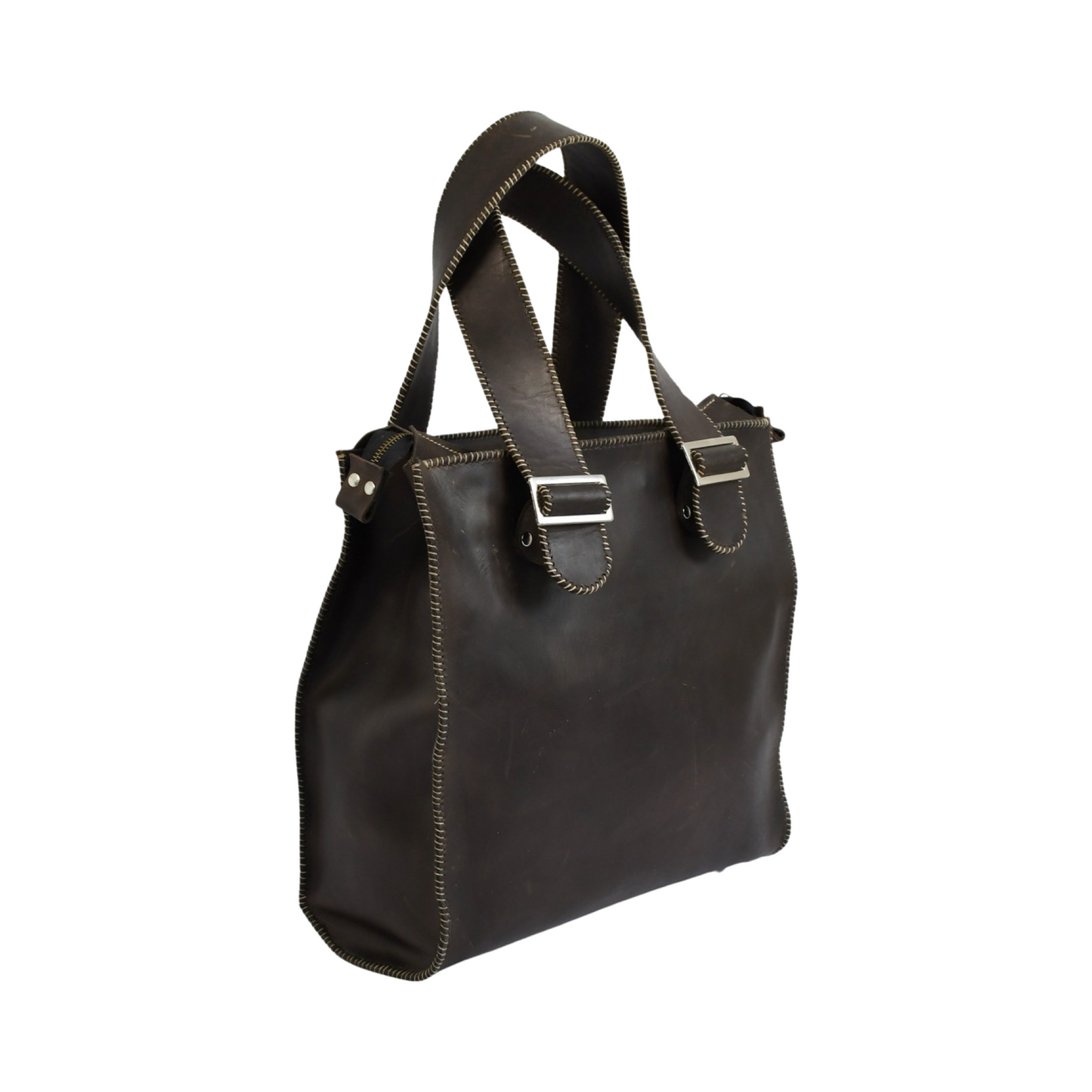 Tote Bag with Buckles