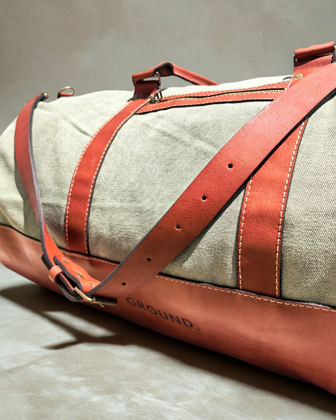 Ground Leather Leather & Canvas Old School Duffel View 2 Cape Town