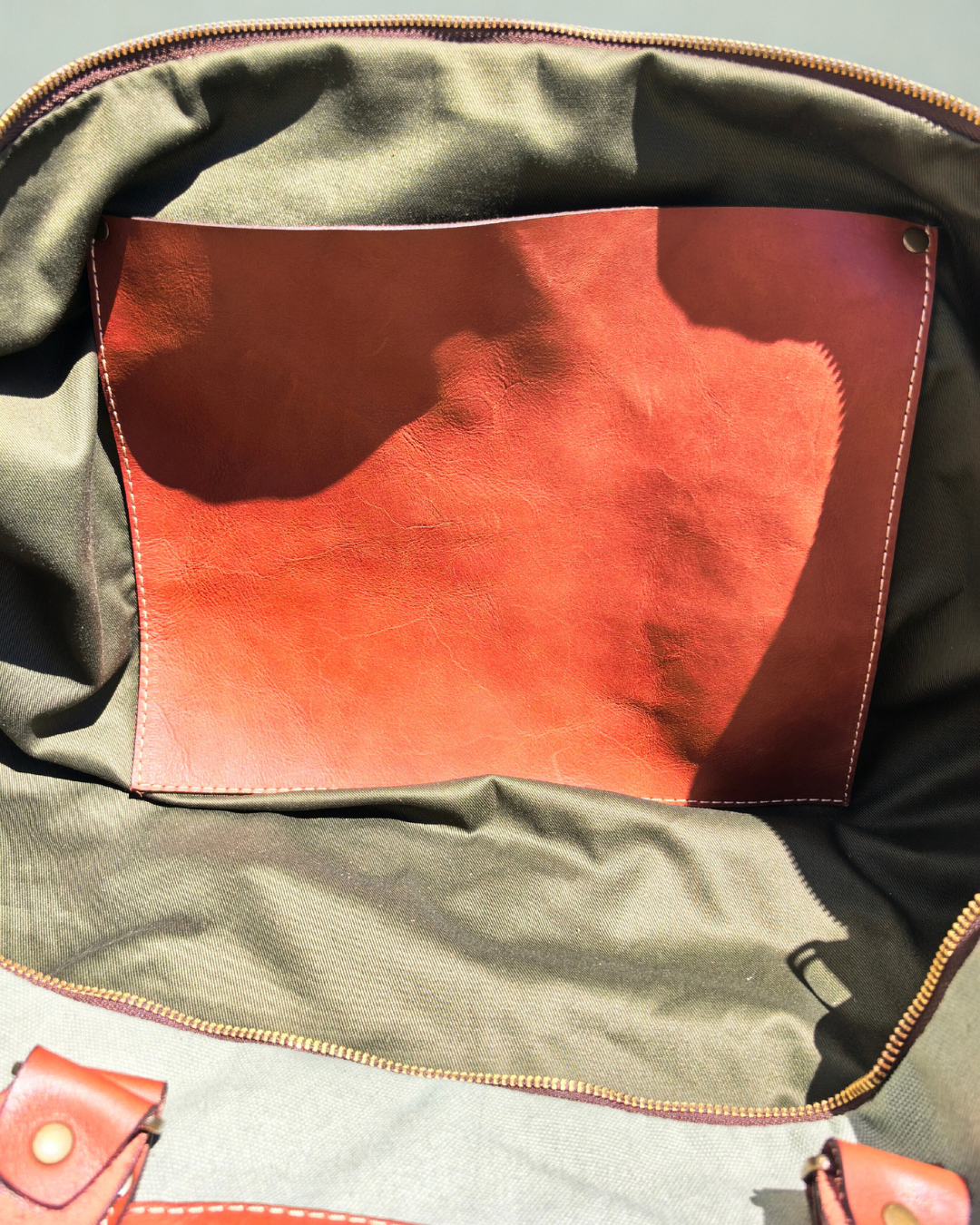 Ground Leather Leather & Canvas Old School Duffel View 7 Cape Town