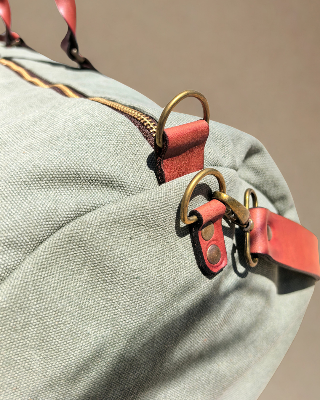 Ground Leather Leather & Canvas Old School Duffel View 4 Cape Town